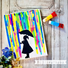 オシャレな雨の絵を一瞬で描く方法!