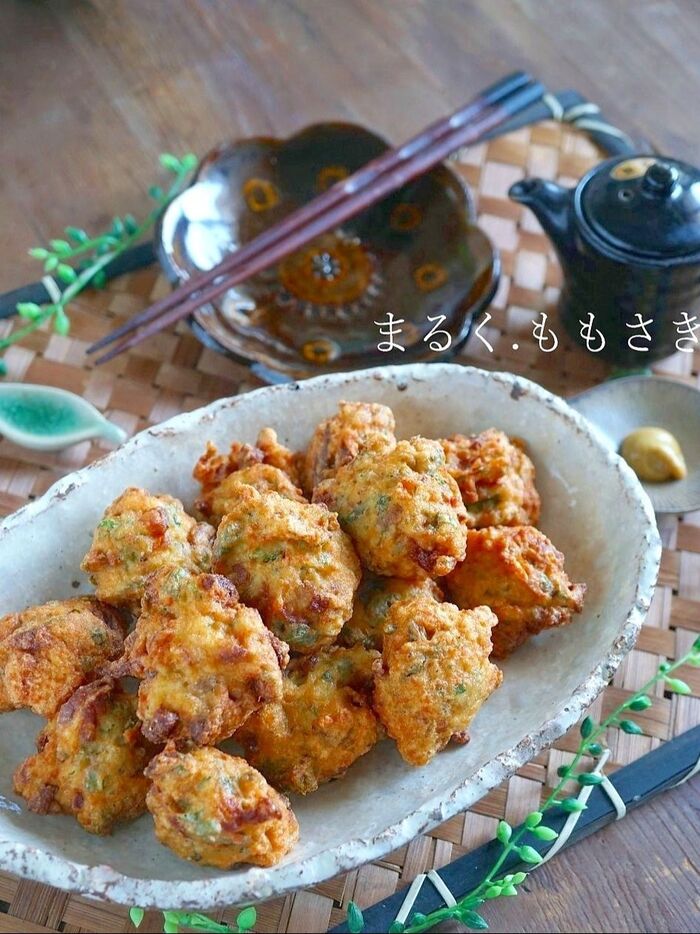手間なし♪ゴボウにこれ!ふんわり~豆腐のさつま揚げ