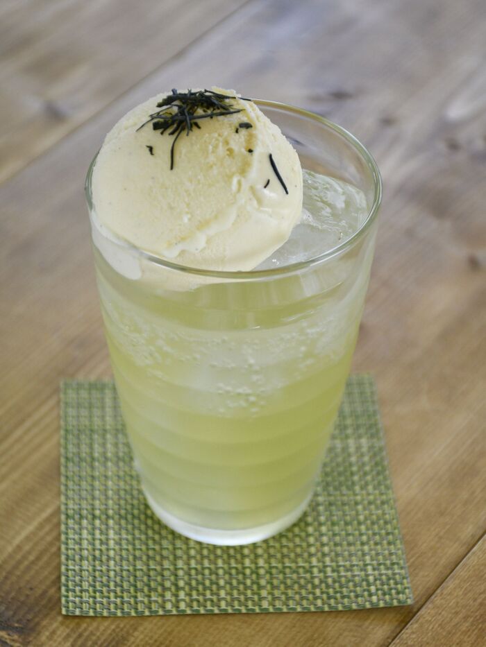 おうちdeカフェ ~煎茶のクリームソーダの作り方~