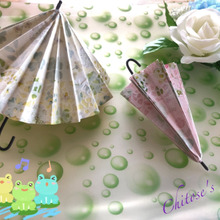 【100均工作】ミニチュア傘で雨でもルンルンでいられそう♬