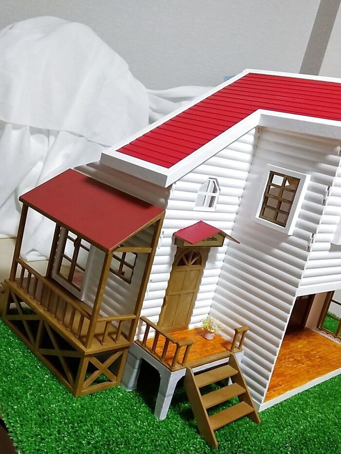 シルバニアファミリーのおウチ 可愛くリフォーム