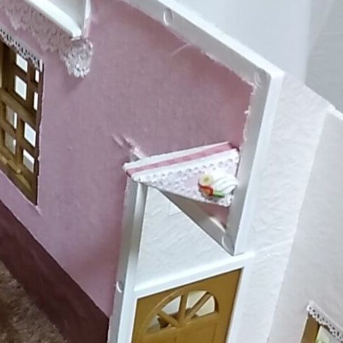 ロフトを支える為にショートケーキ型を作ります