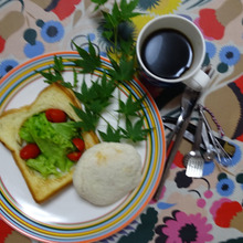 🍉🍕🍔🍟🌭🍿 大根の実のポテサラ梅こしょう風味、まん丸press sand 🍉🍕🍔