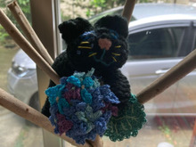 紫陽花を編んでみた♪