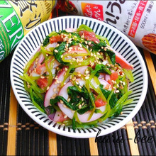 【おうち居酒屋ごはん】イカと三つ葉のさっぱり梅わさび和え