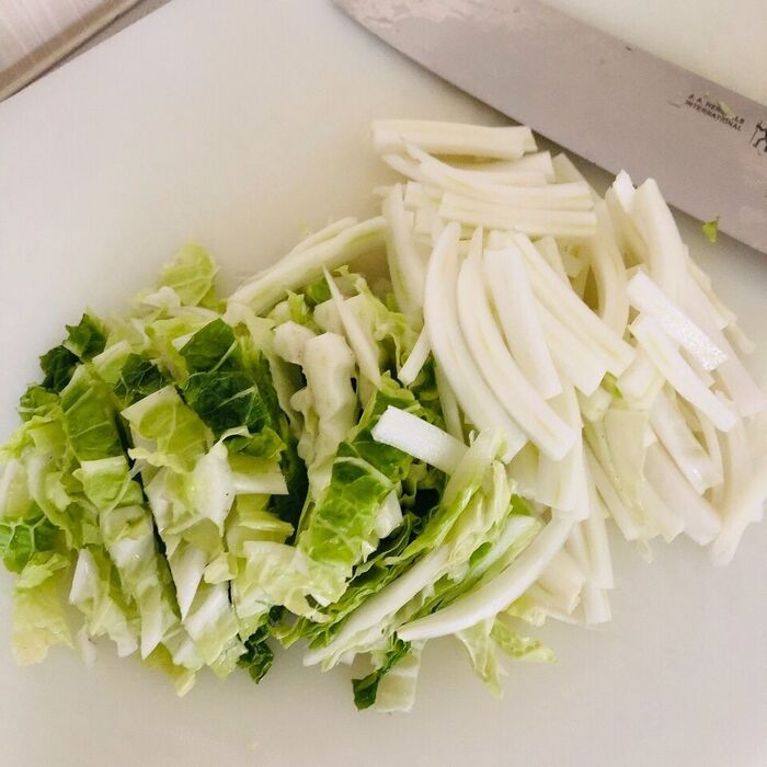切る