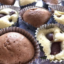 無駄なく使う☆一度に2種の蒸しパン♬