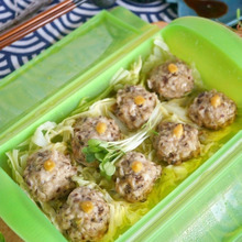 レンジで5分!包まない♪ヘルシーなしいたけ焼売