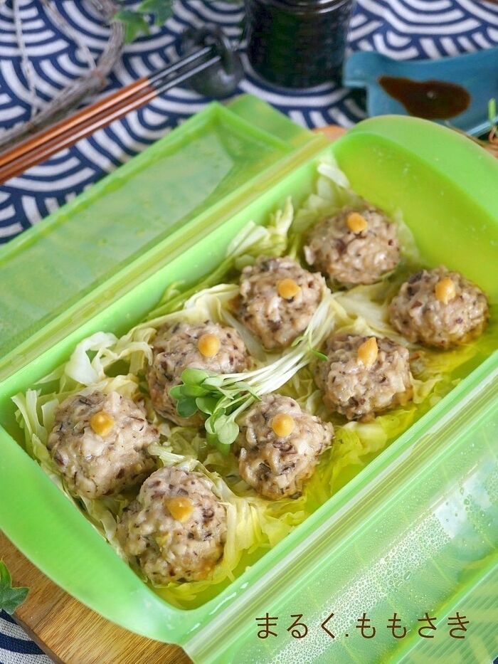 レンジで5分!包まない♪ヘルシーなしいたけ焼売