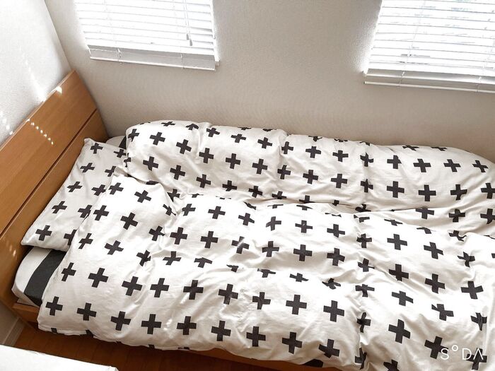 面倒なシーツ交換をちょっとの工夫でスムーズにセッティングできちゃう方法