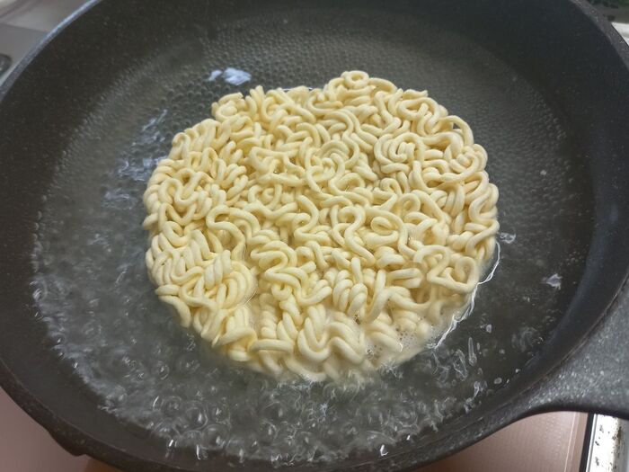 フライパンを使いました