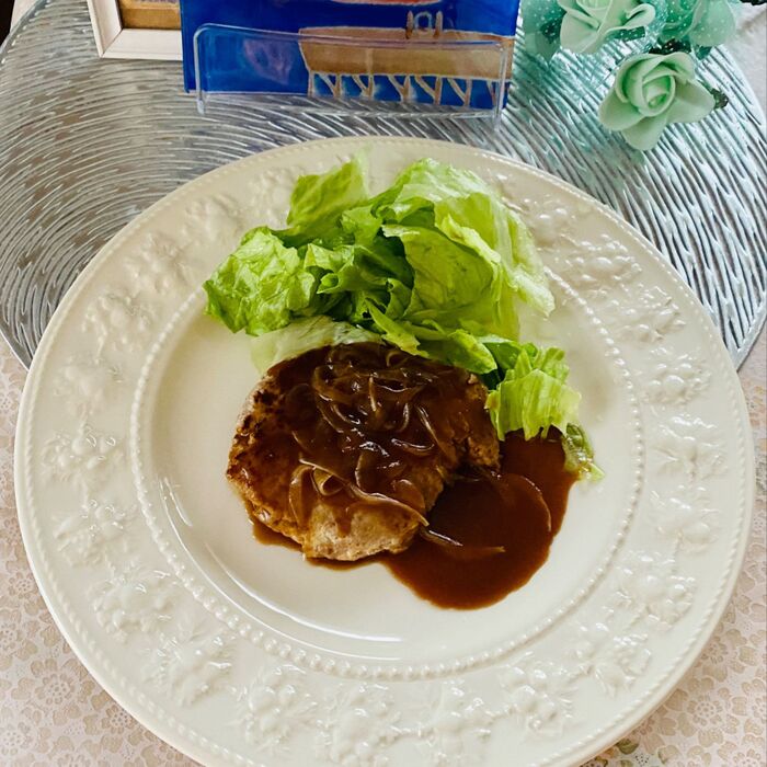 水切りなしでもOK豆腐ハンバーグ(⌒▽⌒)
