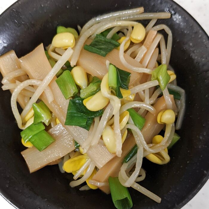 ラーメンの具とスープで一品