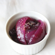 蒸し玉ねぎのブルーベリー和え