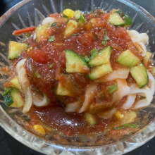 酷暑の夏にはガスパチョdeうどん♪