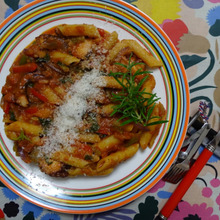 須磨産 元気蛸のガリシア風ペンネ