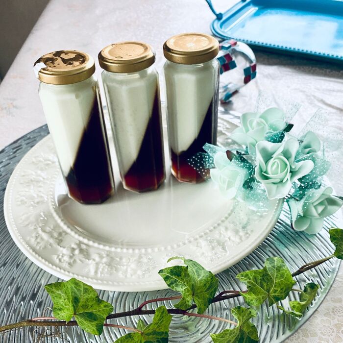 お洒落なフワフワムースコーヒーゼリー♪