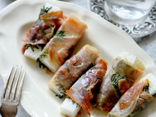 【長芋の大葉生ハム巻き焼】手仕事2分!切って巻いてあとはトースターにおまかせ