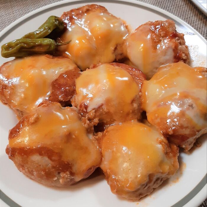ヘルシーのヒミツはあの食材♪絶品♪とろ~りチーズオンハンバーグ