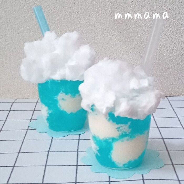 見た目がキュート♡あおぞらゼリードリンク
