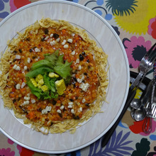 水蜜桃のカルパッチョ、ラビコットソース添え