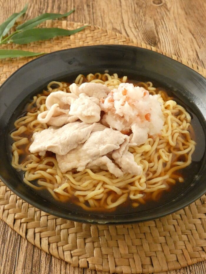 ひんやりさっぱり～「豚しゃぶと大根おろしの冷やしラーメン」