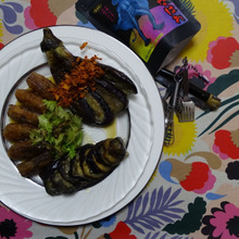 aubergine(オーベルジーヌ)焼きびたしとグルになったフライド大根 。。。nothing