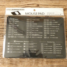 パソコン作業がラクラク~キーボードショートカットキー表付き「マウスパッド」