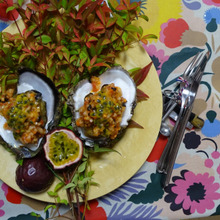 岩牡蛎を夏季にくらう!!その1 exoticソテー ravigoteソース