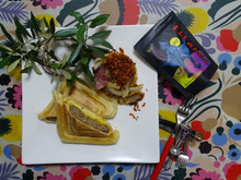 バーグパイ、みなはれspicyポテト添え