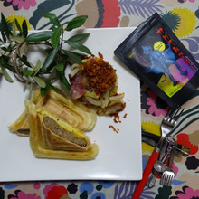 バーグパイ、みなはれspicyポテト添え