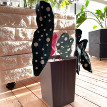 シールで可愛く!水玉模様のインテリアグリーン