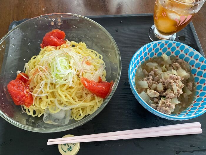 冷んやり麺にあったかスープのつけ麺
