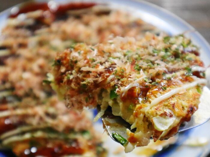 山芋も粉ものもなし!ふわっふわのヘルシーお好み焼きレシピ