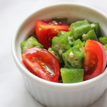 オクラとトマトのスッキリお浸し