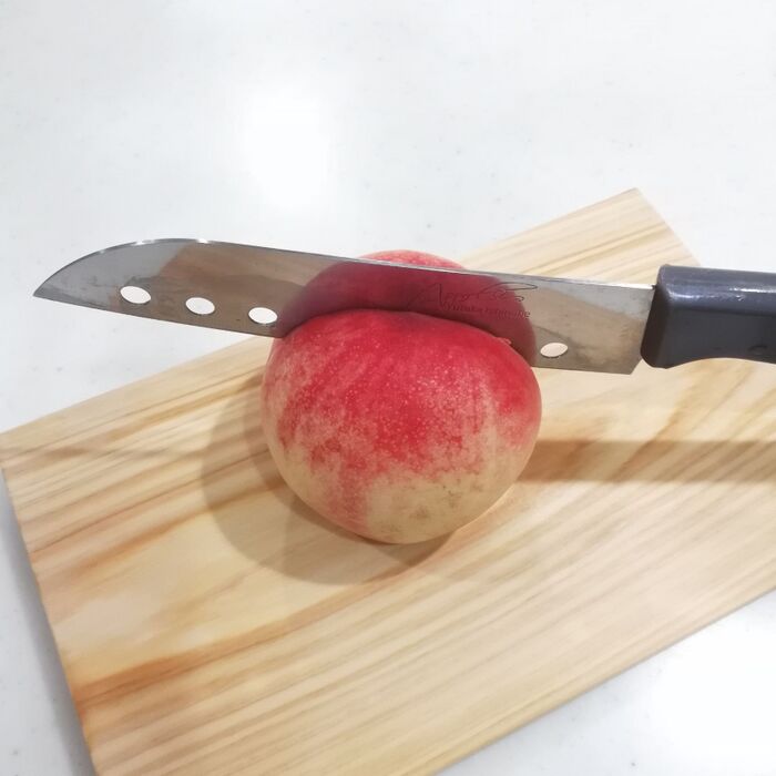 ②桃のコンポート