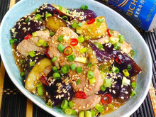 【おうち居酒屋ごはん】豚ヒレ肉と茄子の和風ごま甘酢あん