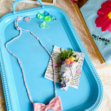 刺繍糸でミニ花束、ネックレスo(^_-)O