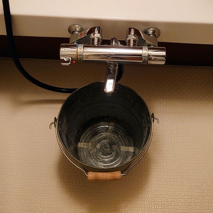 常に【バケツ】をココに置く事で、嬉しい事があるヨ!