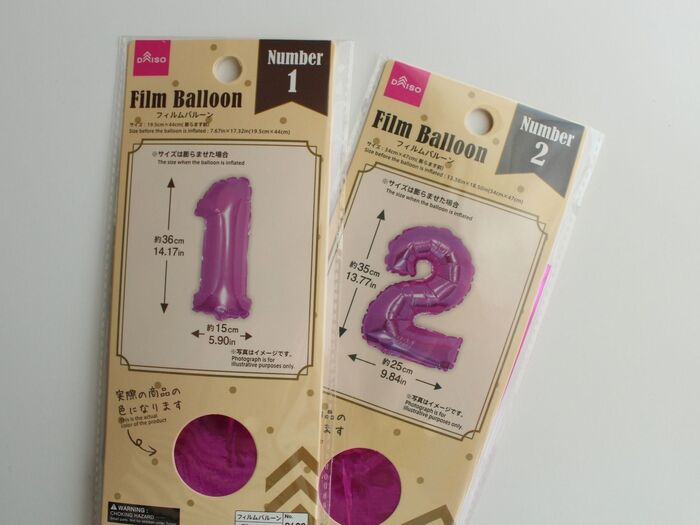 ダイソー「フィルムバルーン(ピンク)」