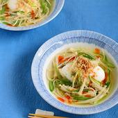 【ポーチドエッグの中華あんかけ】便利な野菜だし使用!