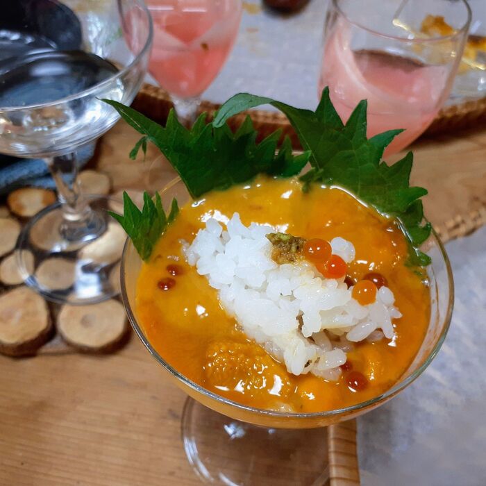 美味しい卵ご飯と寿司!寿司、刺身、付け合わせの盛り付け方アイデア!食べ方アイデア!