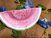 小さなお子さんと一緒に♪すいか起き上がり小法師☆