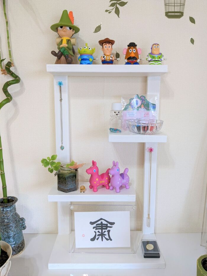 廃材で作ったアシンメトリー棚【親子DIY】