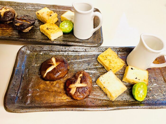 肉厚椎茸ハンバーグ