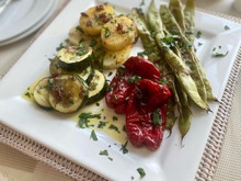 アンチョビオイルで野菜のグリル