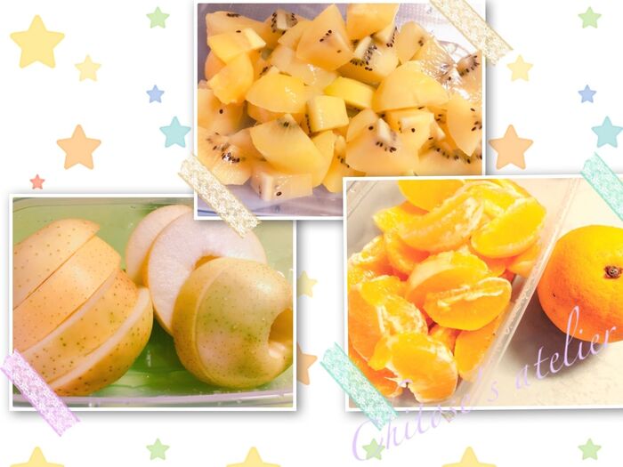 果物はまとめて切っていつでもパクッ☆