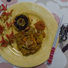 チキンと・・・スパイス南蛮漬け、じゃがrose添え。。。