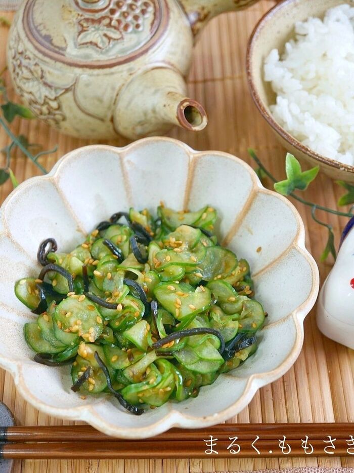 パパっと作る♪きゅうりの塩昆布5分漬け