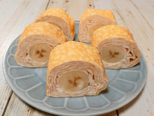 子どもと一緒に作れておいしい♪バナナミルクレープロール